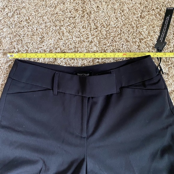 White House black market seasonless flare leg black pants trousers slacks 4R - Picture 8 of 8